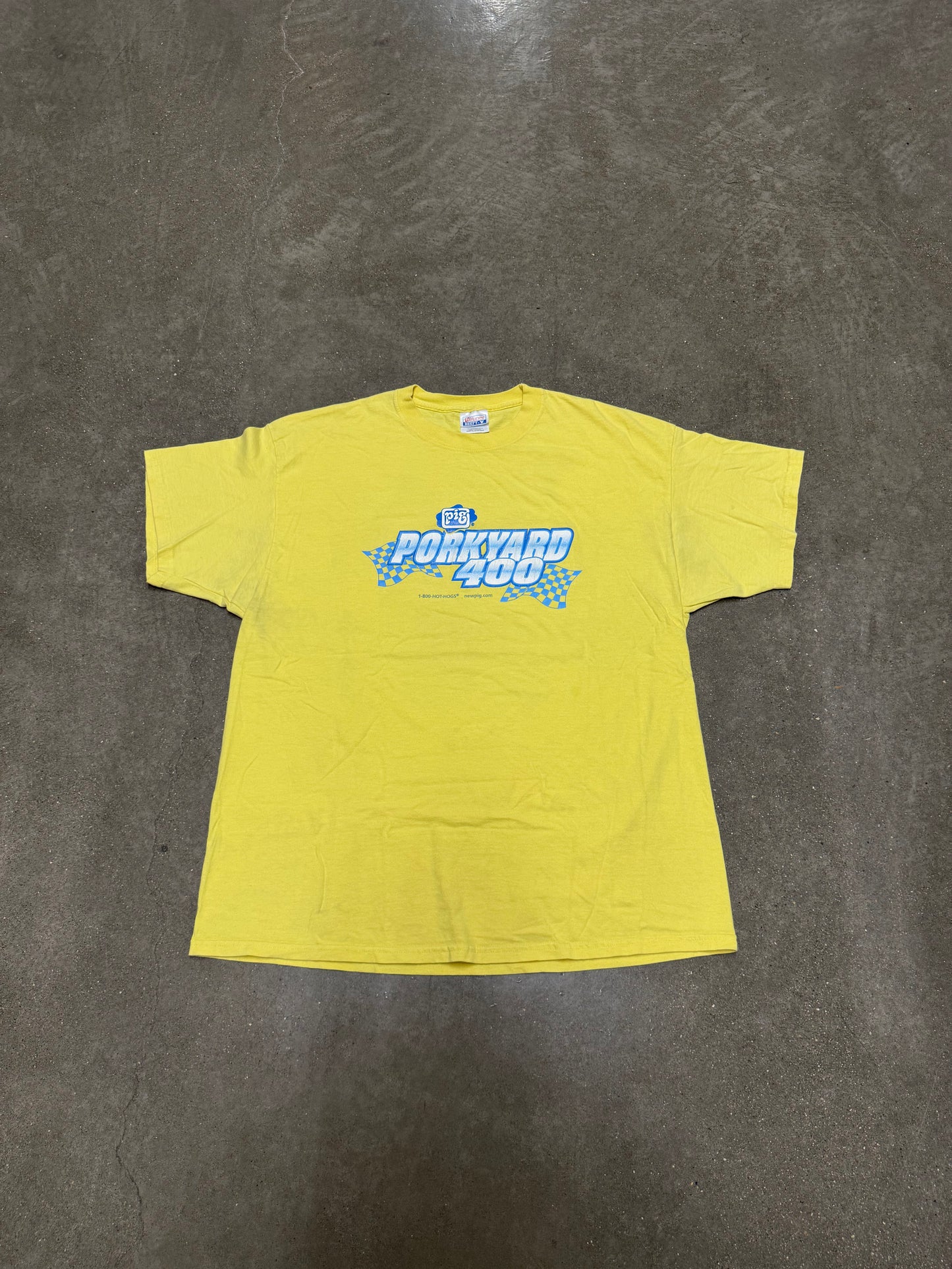 Vintage Y2K Porkyard 400 Hotdogs Funny T-Shirt