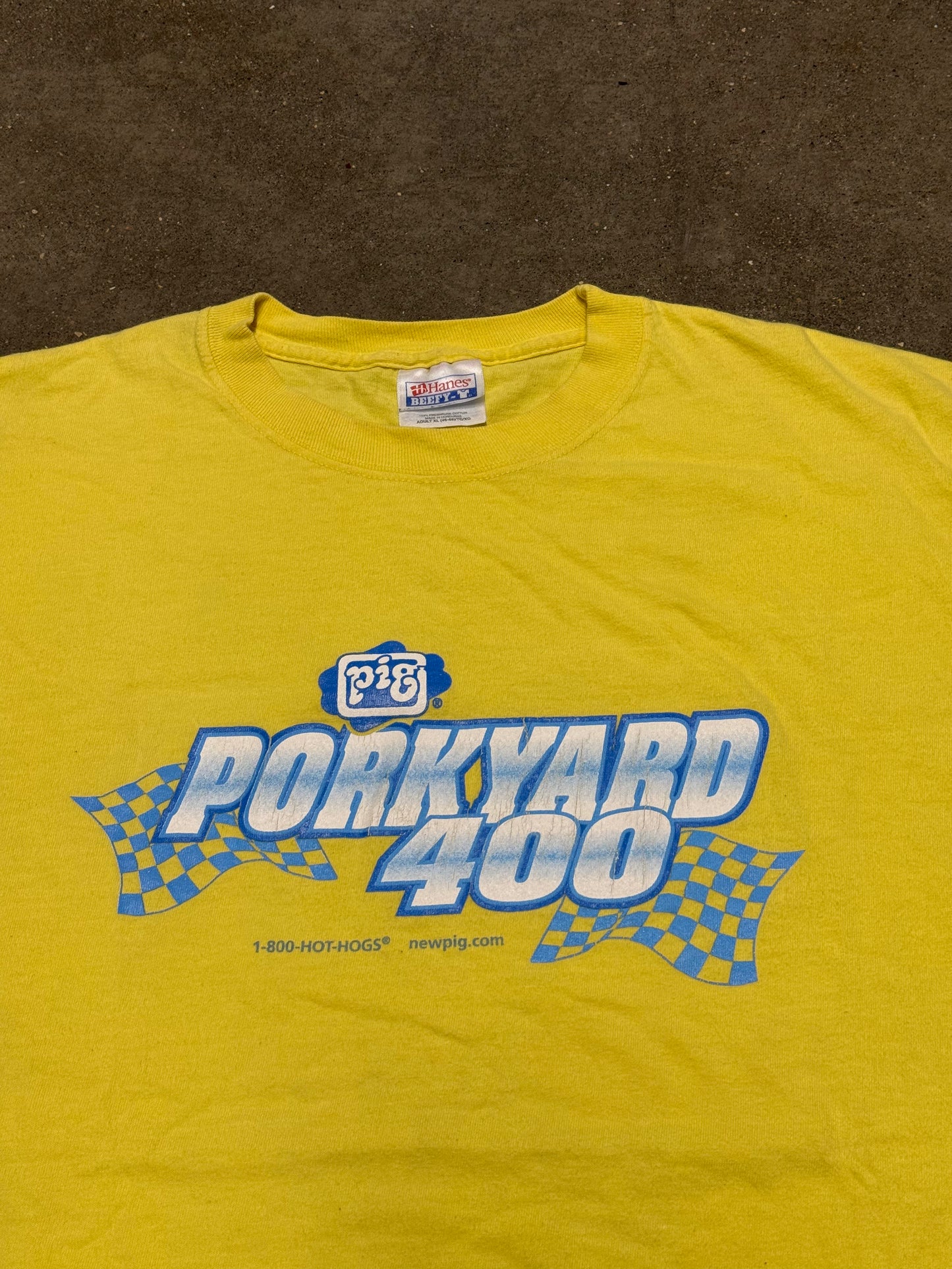 Vintage Y2K Porkyard 400 Hotdogs Funny T-Shirt