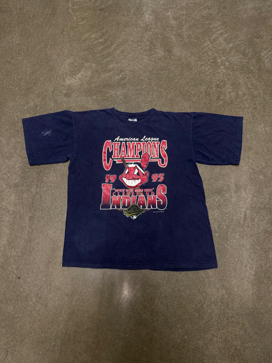 Vintage 1995 World Series Cleveland Indians T-Shirt