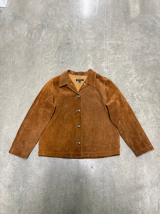 Vintage Y2K 90's Suede Button Up Jacket