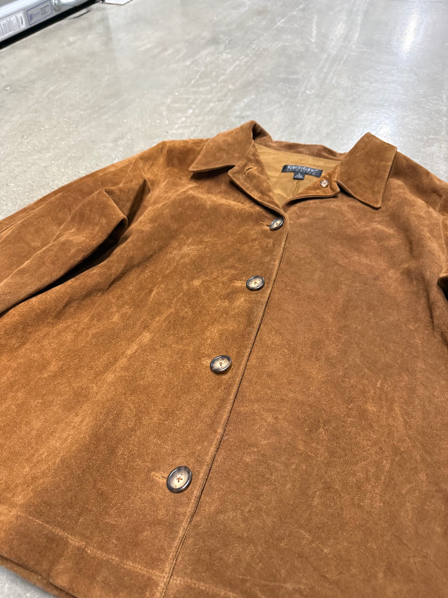 Vintage Y2K 90's Suede Button Up Jacket