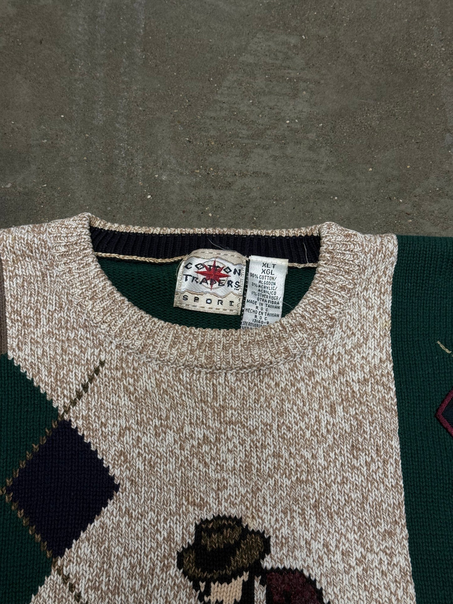 Vintage Y2K 90s Golfing Knit Sweater