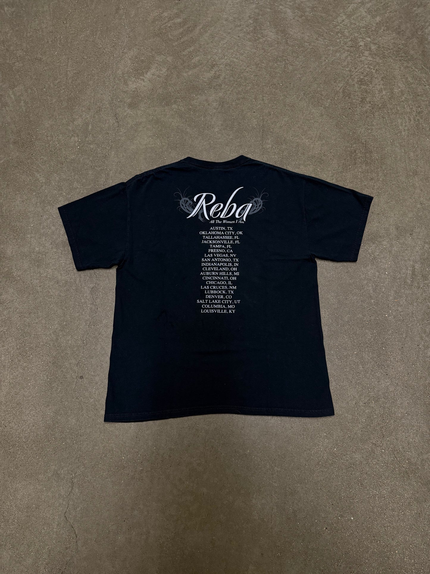 Vintage Y2K Reba All The Woman I Am Tour Concert Shirt