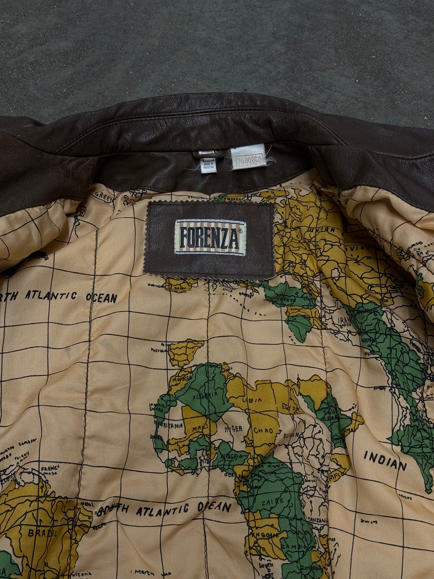 Vintage 90s Y2K Brown Leather Flight Jacket