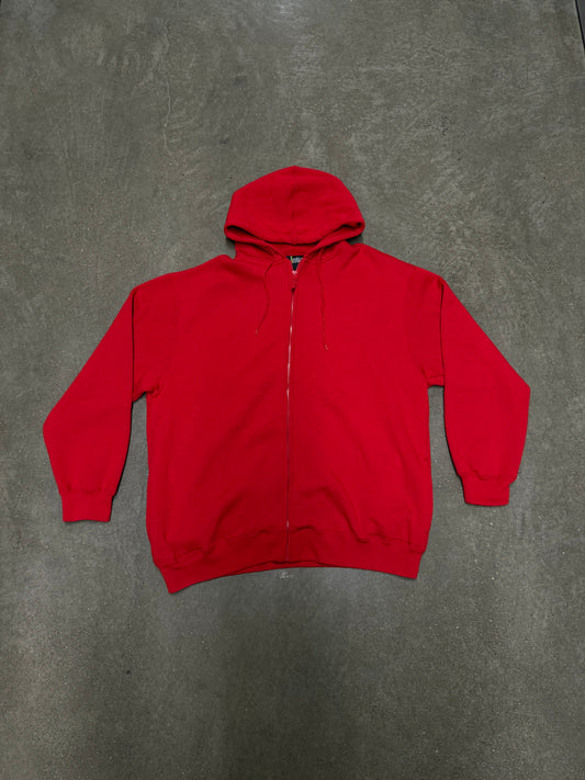 Vintage Y2K/90s Red Zip Up Hoodie