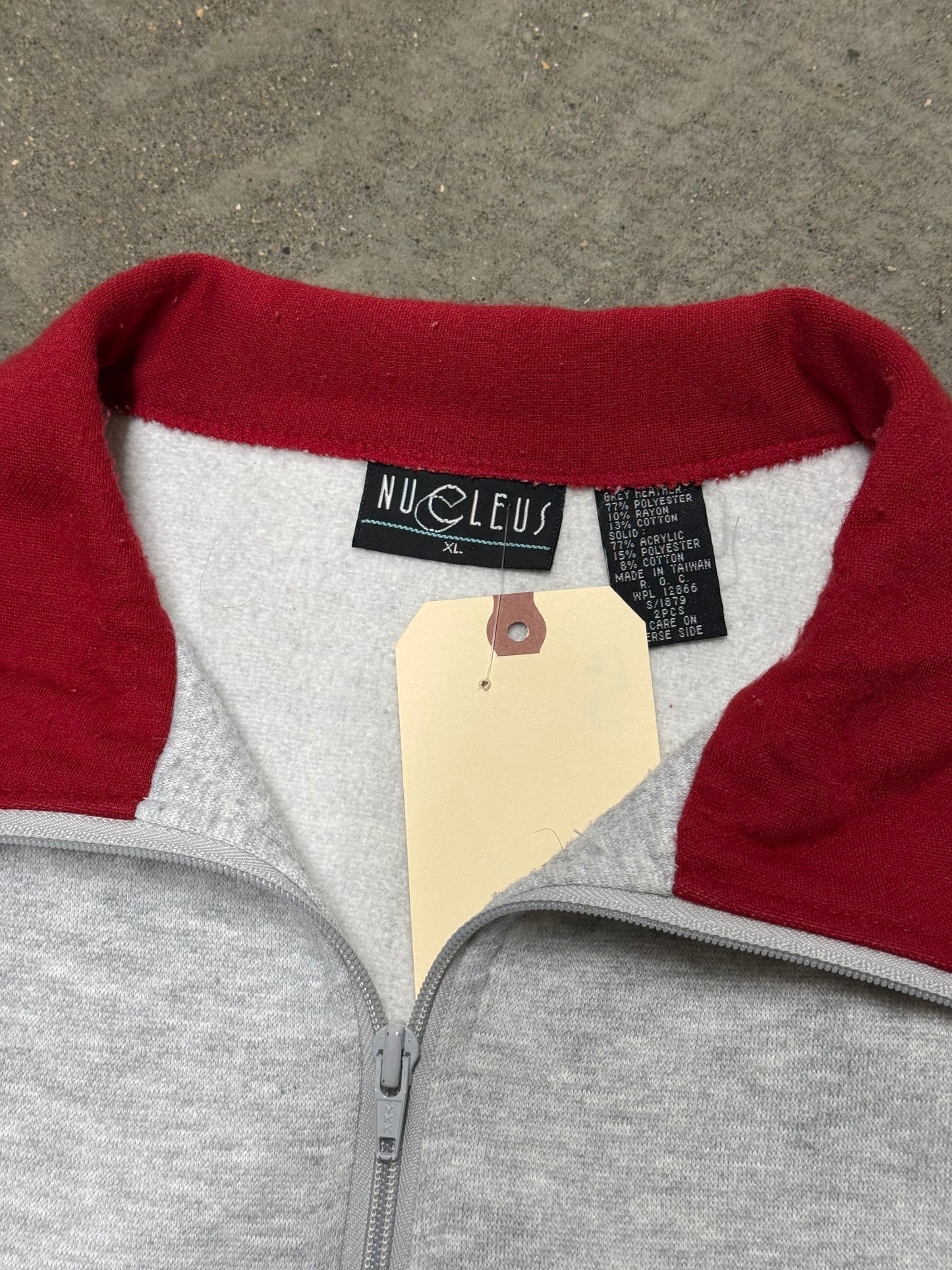 Vintage 90s/Y2K Zip Up Crewneck Jacket