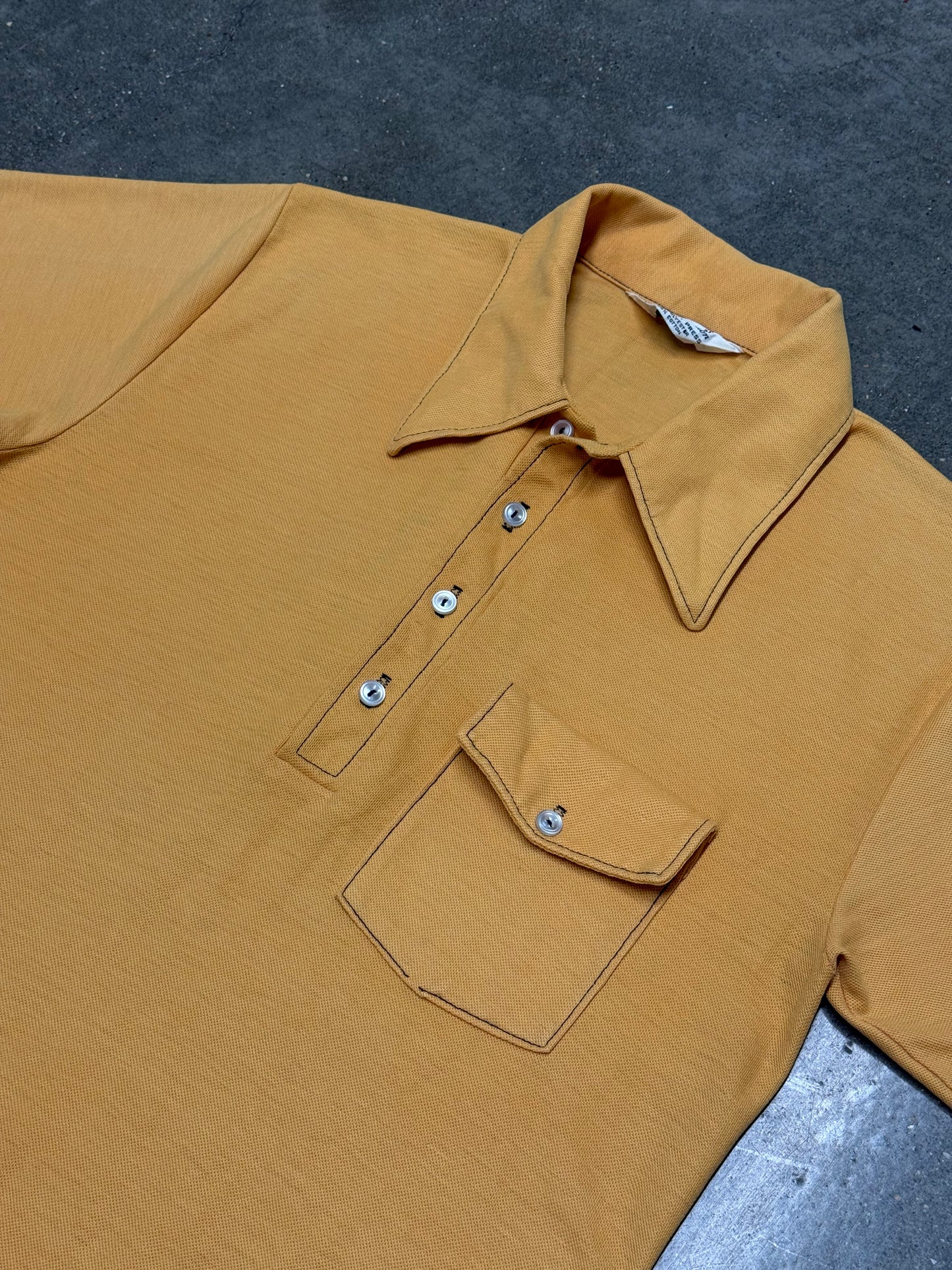 Vintage 1970s Single Stitch Polo Shirt