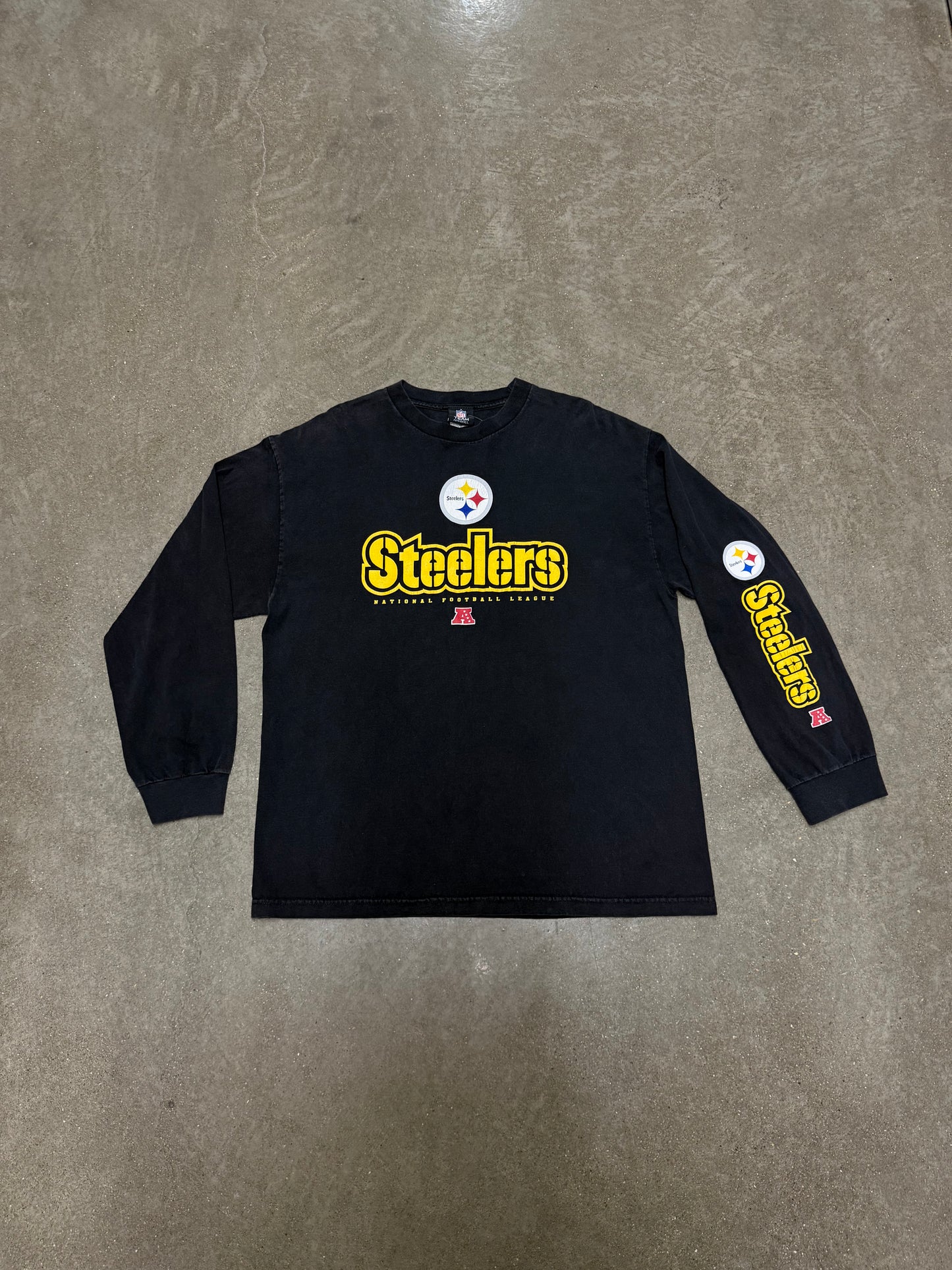 Vintage 1990s Y2K Pittsburgh Steelers Long Sleeve T-Shirt