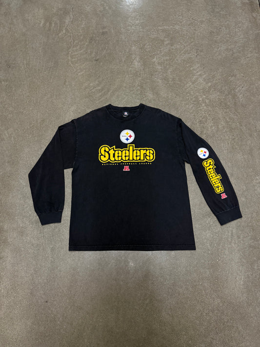 Vintage 1990s Y2K Pittsburgh Steelers Long Sleeve T-Shirt