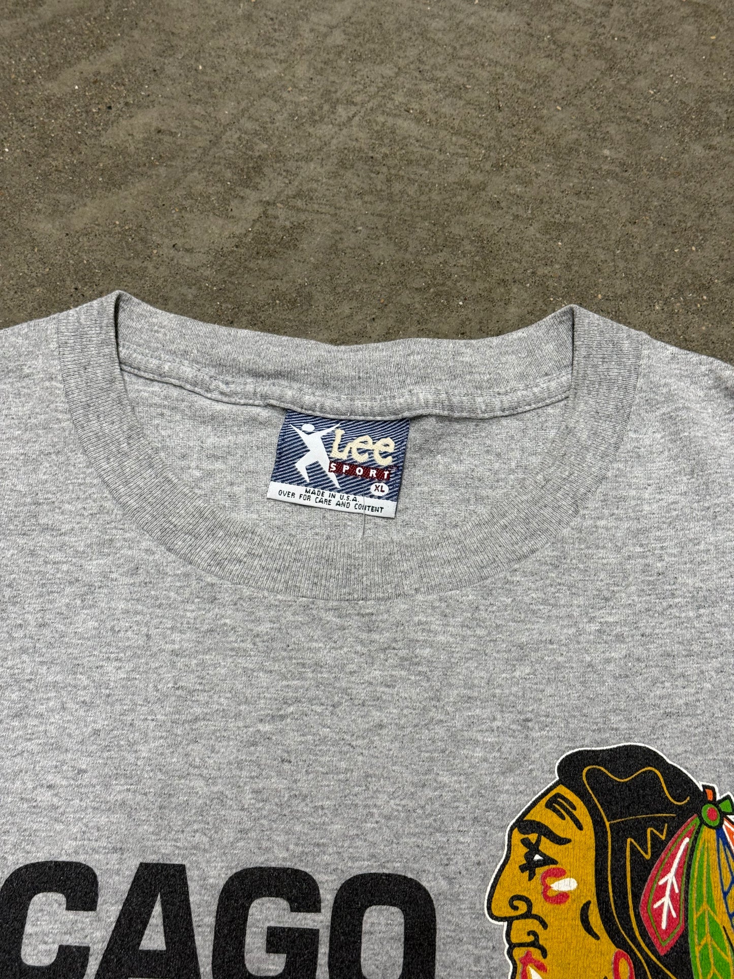 Vintage 1990s Y2K Chicago Blackhawks Lee Sports T-Shirt
