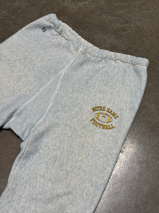 Vintage 1980's Notre Dame Fighting Irish Football Grey Sweatpants