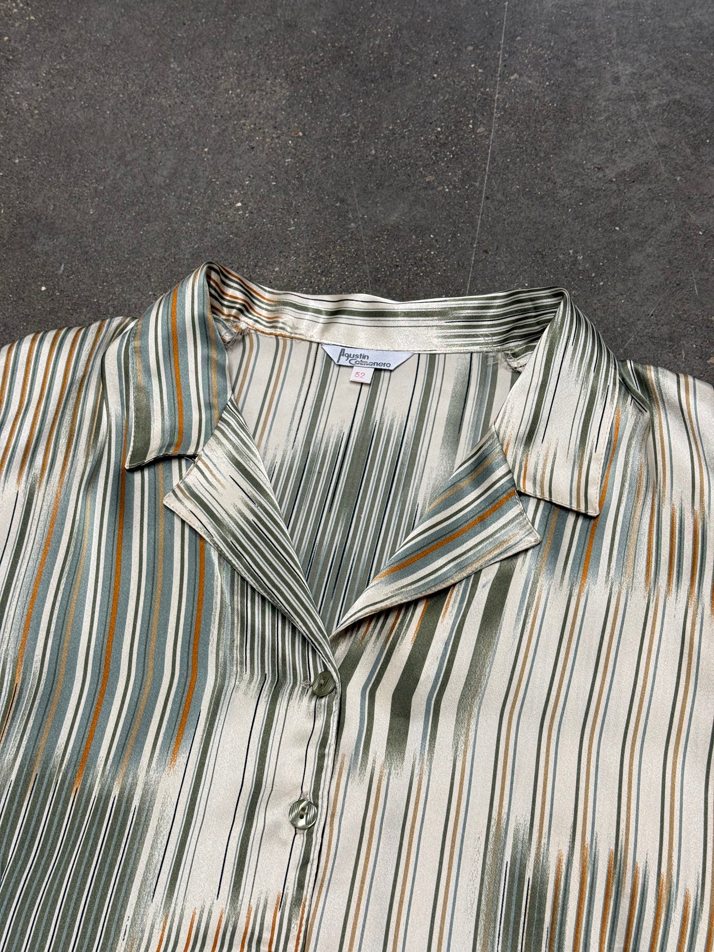 Vintage 1980s Silk Button Up
