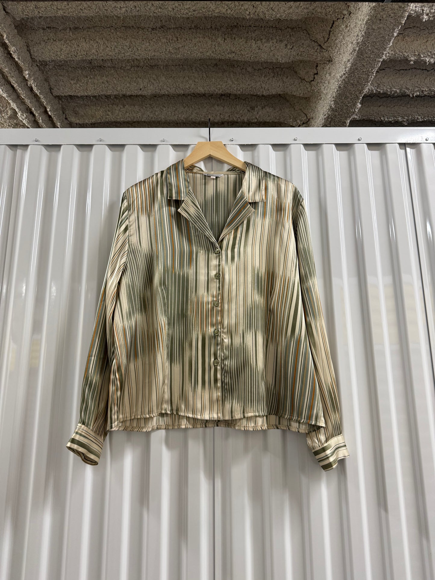 Vintage 1980s Silk Button Up