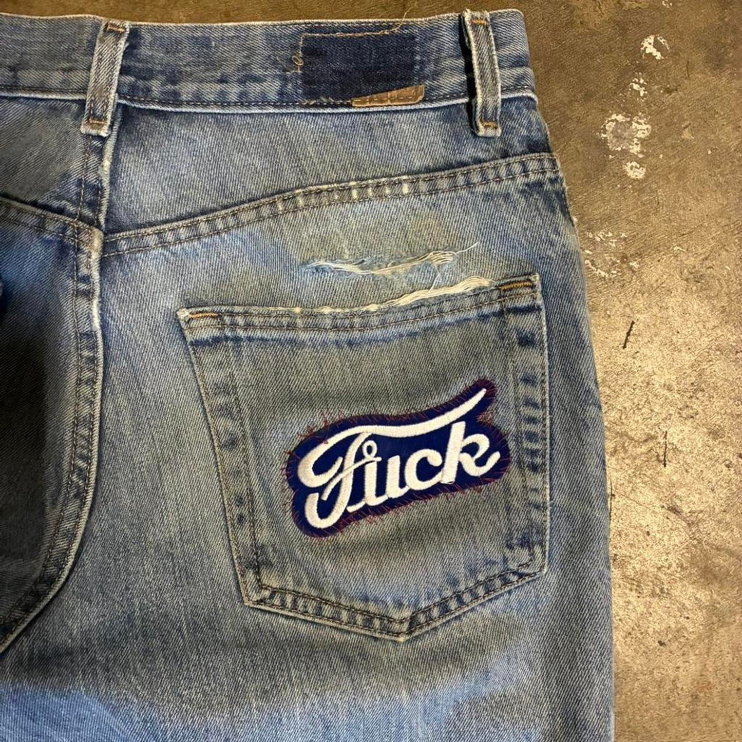 Vintage Light Blue Wash Jeans
