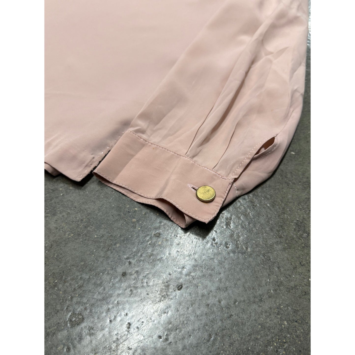 Vintage 1990s European Embroidered Silk Button Up