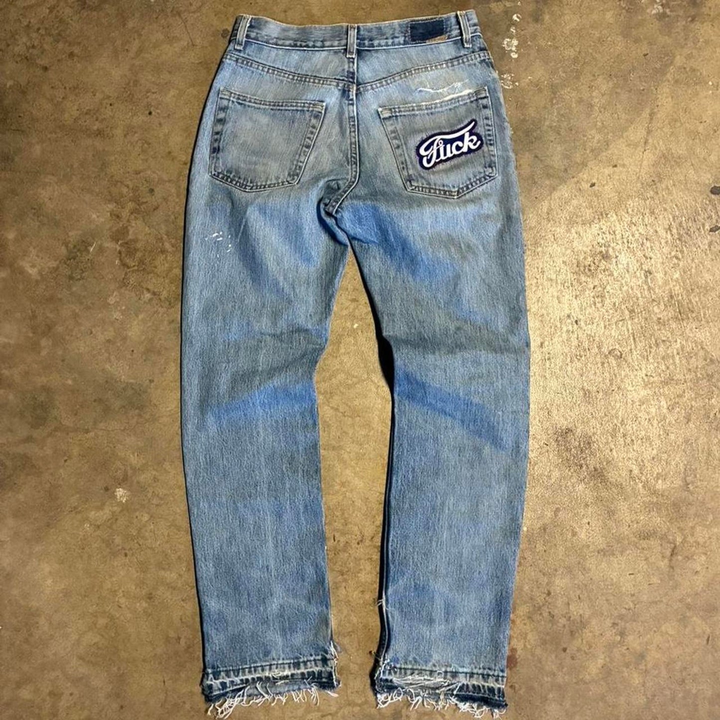 Vintage Light Blue Wash Jeans